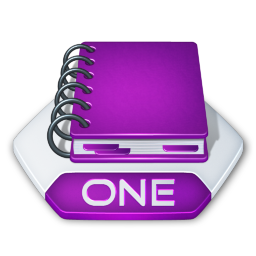 MS OneNote ONE Icon 256x256 png